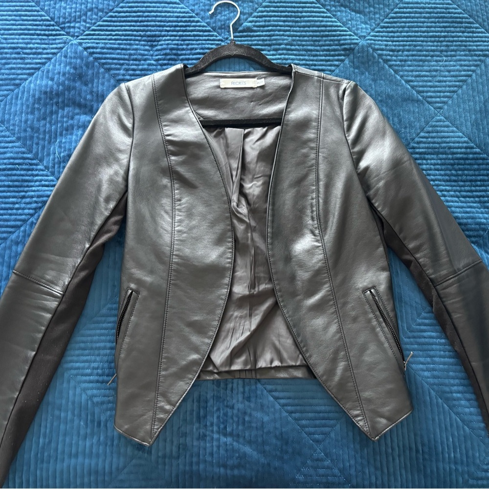 Ricki's Charcoal Leather Jacket
